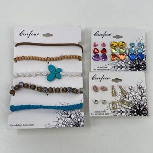 Curfew Earrings and Friendship Bracelets